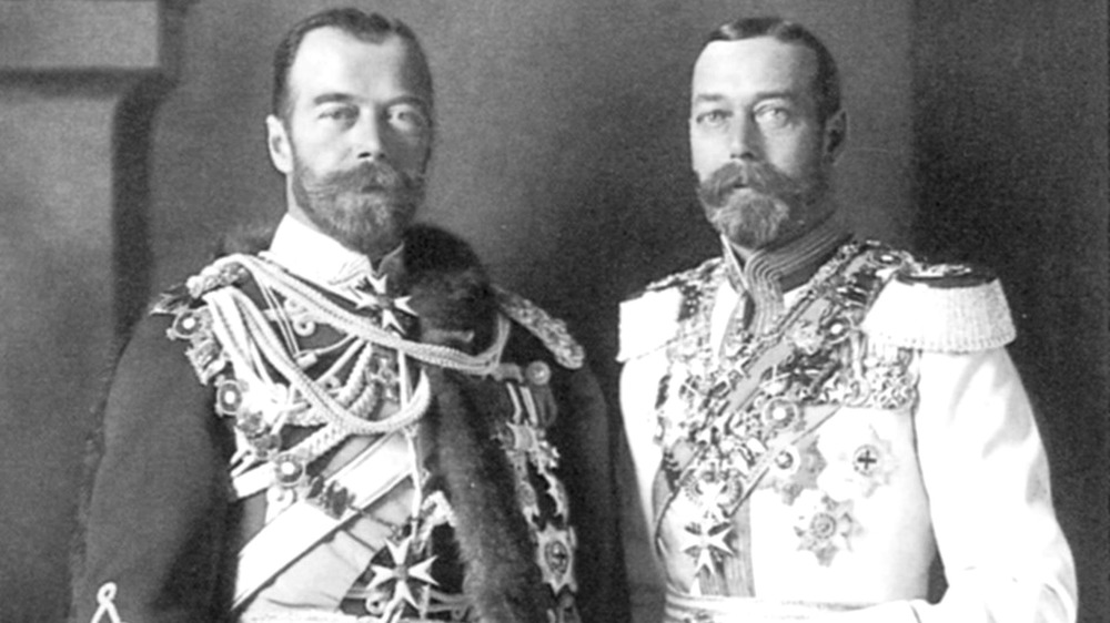 King George V with Tsar Nicholas 
