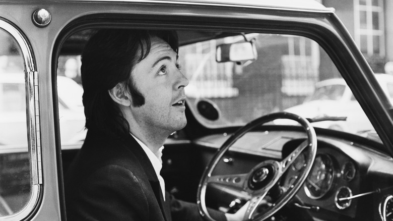 Paul McCartney driving