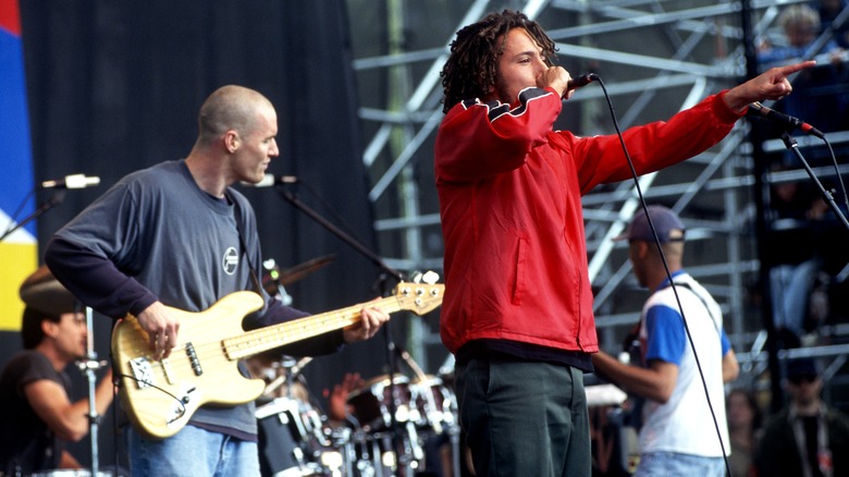 Rage Against the Machine performing