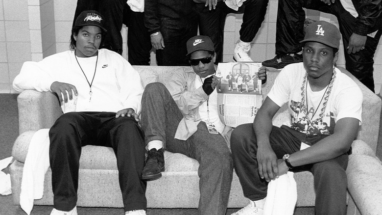 Ice Cube, Eazy-E and MC Ren in June 1989 