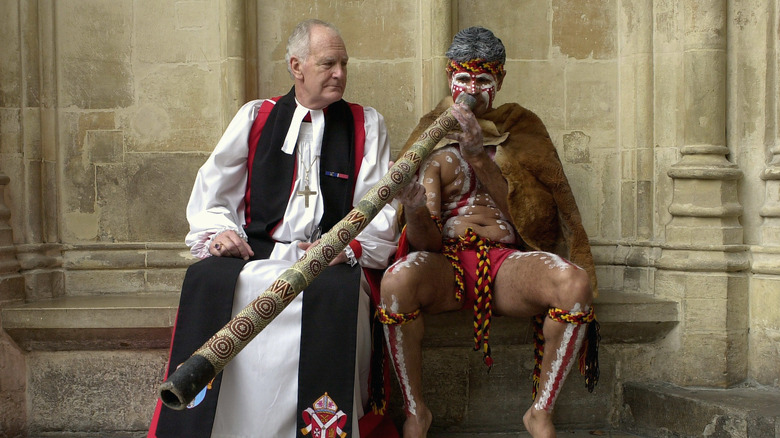 Digeridoo player and an archbishop