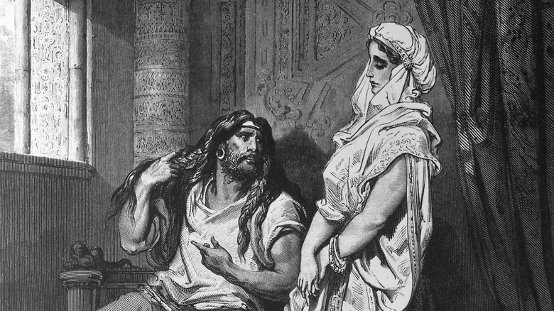 Illustration Delilah and Samson