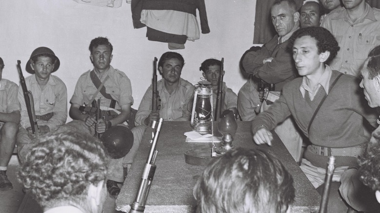 Abba Kovner with resistance members