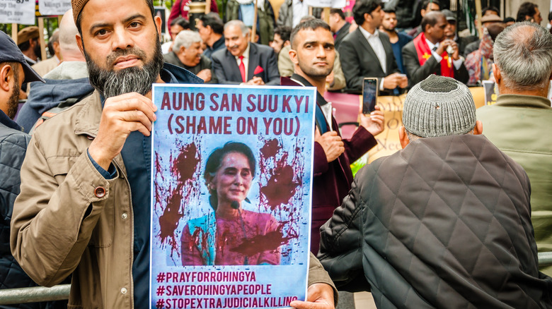protest against Rohingya genocide