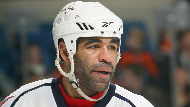 Donald Brashear with mouth open