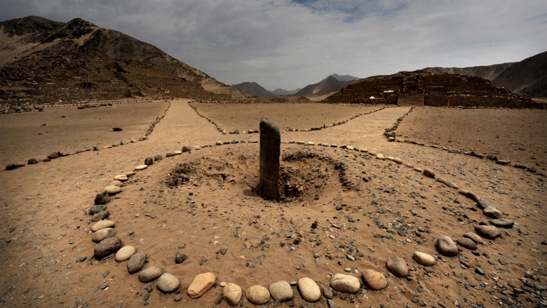 rock cairn desert