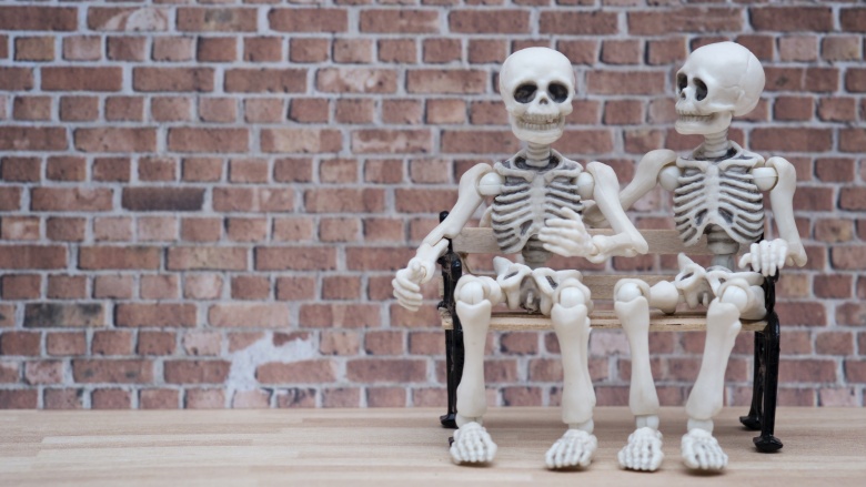 skeletons talking