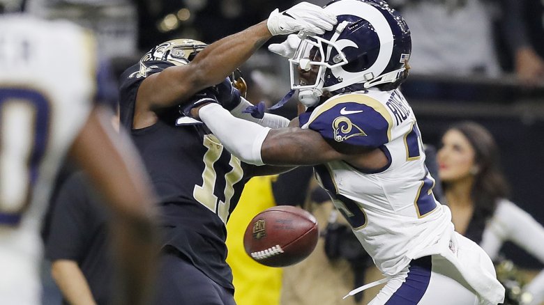 rams saints pass interference