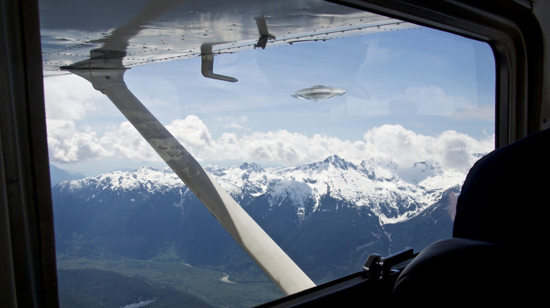 UFO from the window of a small plane