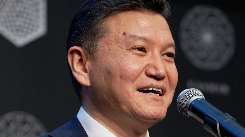 Kirsan Ilyumzhinov smiling