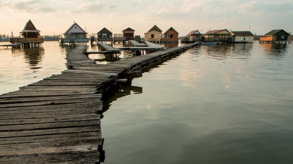 Bokod floating houses, Hungary