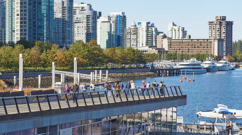 Seawall at Vancouver Harbor