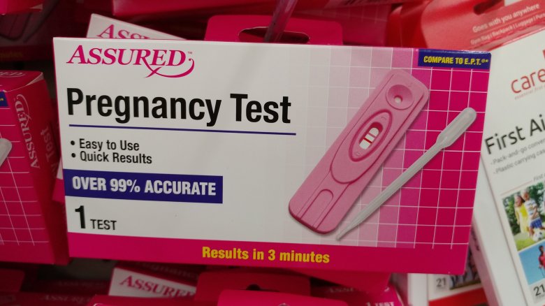 An at-home pregnancy test dollar store