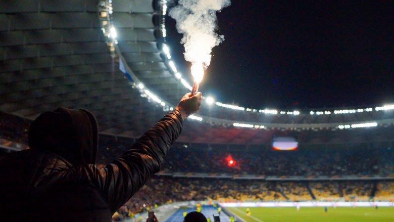 firework in stadium