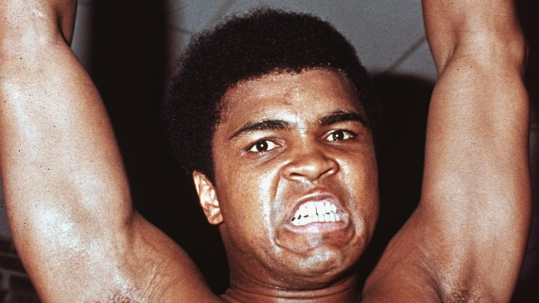 Muhammad Ali arms raised