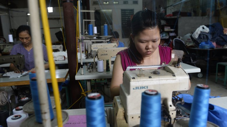 Vietnamese factory worker 