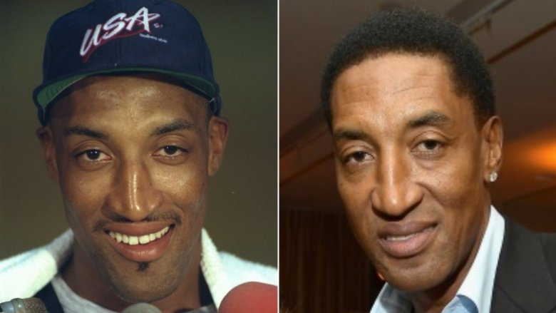 Scottie Pippen then and now