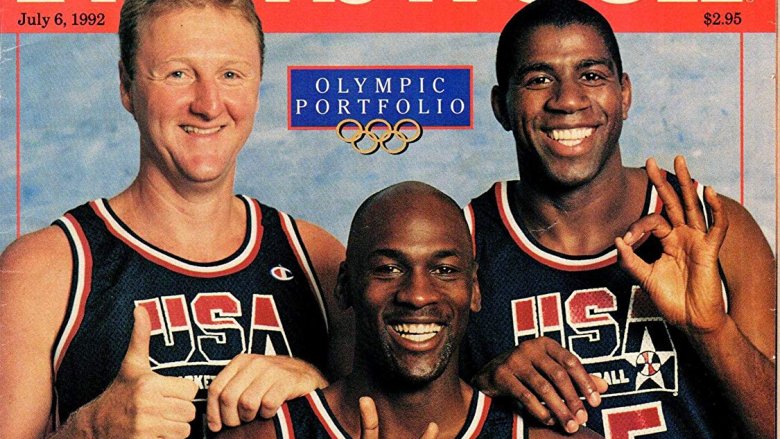 Magic Johnson, Larry Bird and Michael Jordan