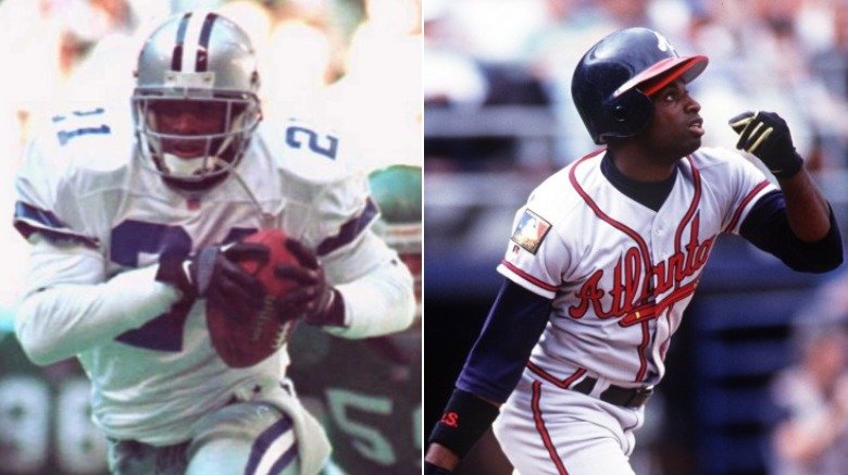 Deion Sanders Baseball and Football