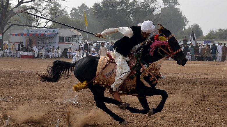 Tent-pegging