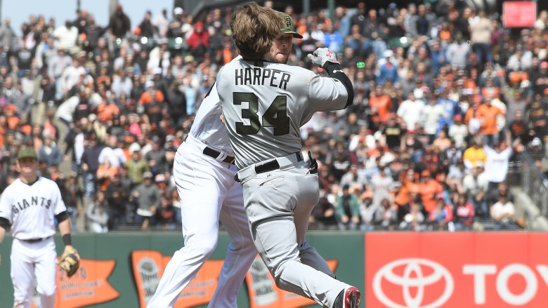 Bryce Harper Hunter Strickland fight