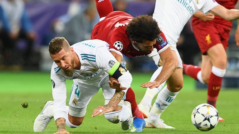 Mohamed Salah  injury and Sergio Ramos