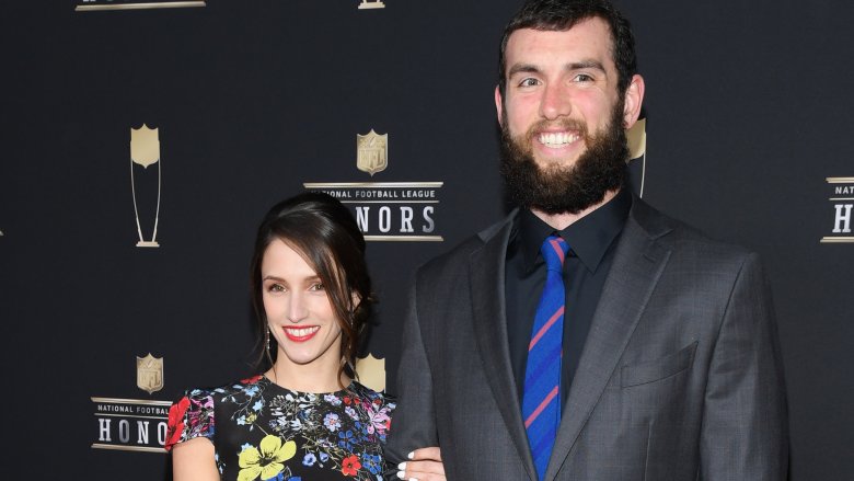 Nicole Pechanec and Andrew Luck