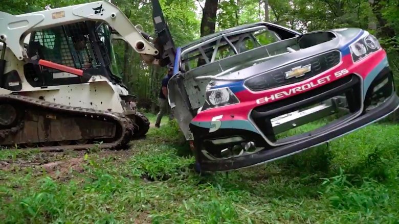 dale earnhardt jr racecar graveyard