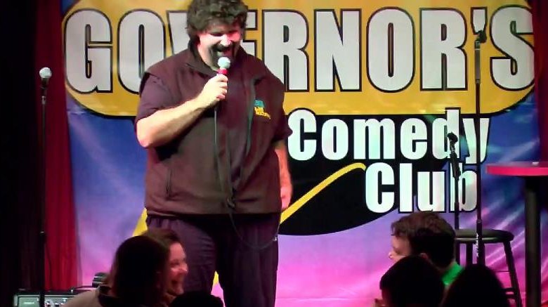 Mick Foley at a comedy club
