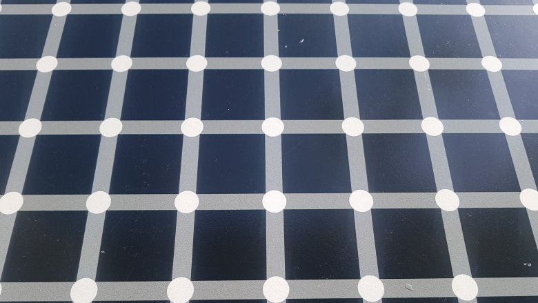 The Hermann grid illusion