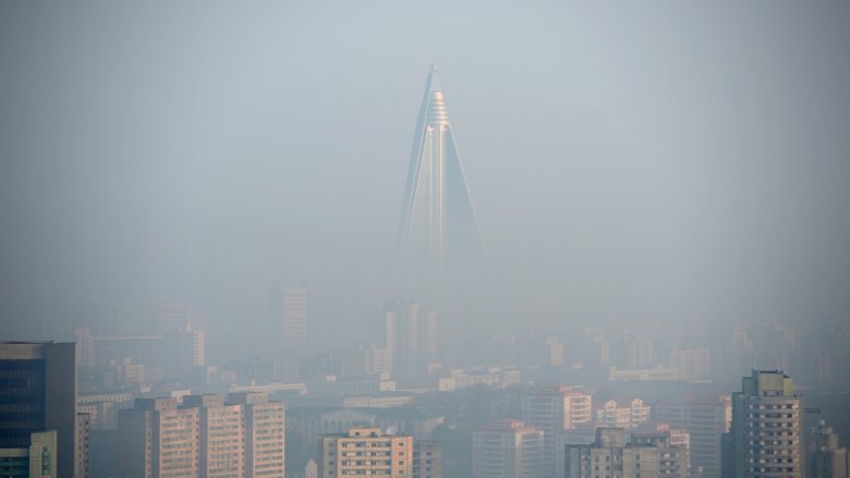 smog mist north korea hotel of doom