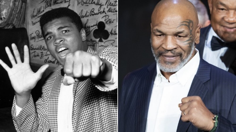 Muhammad Ali and Mike Tyson