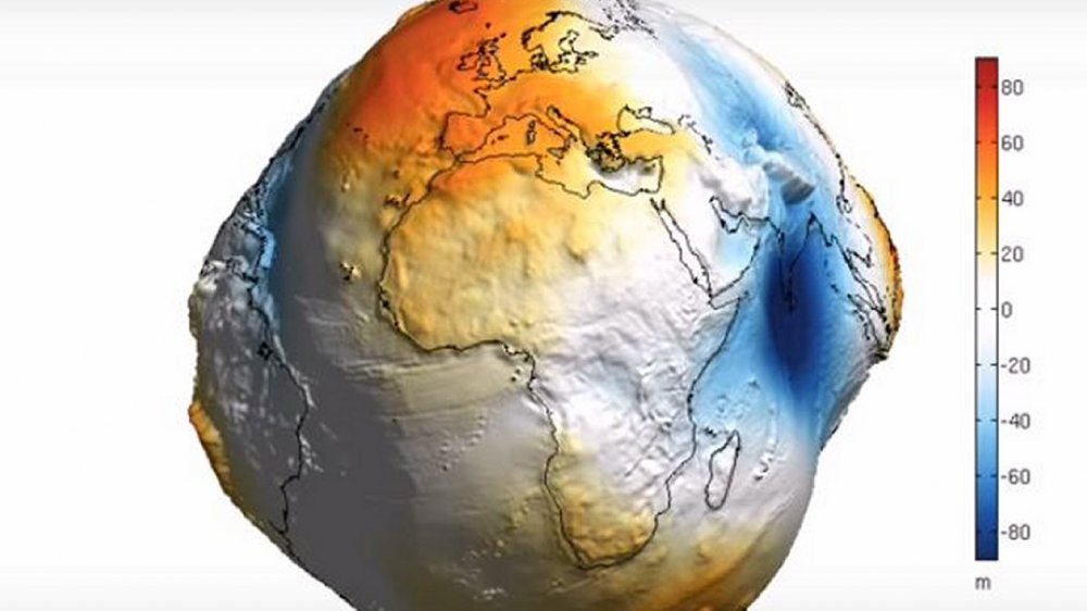 rotating geoid world without water
