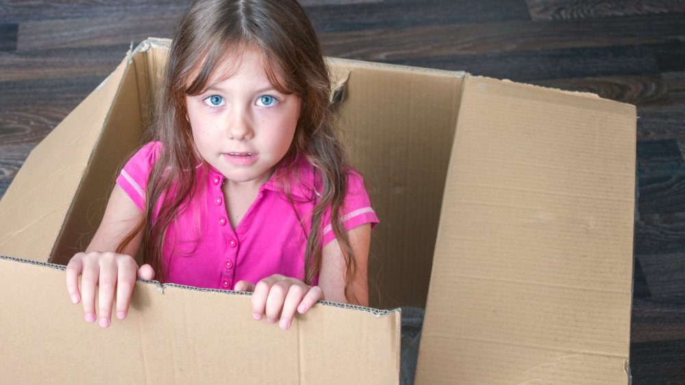 Child in box