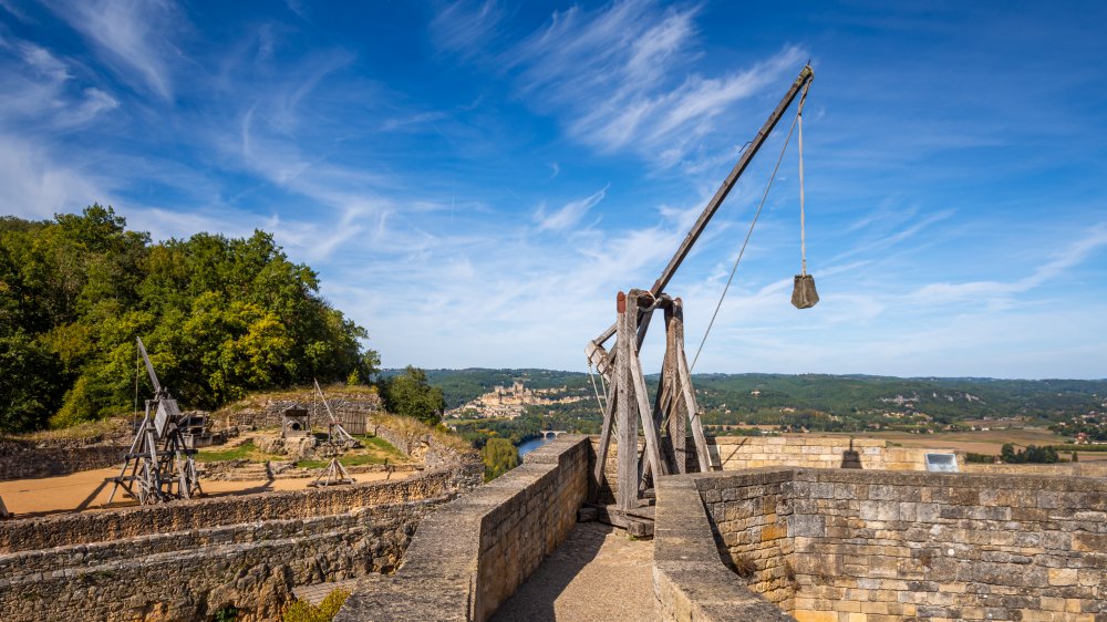 A medieval trebuchet