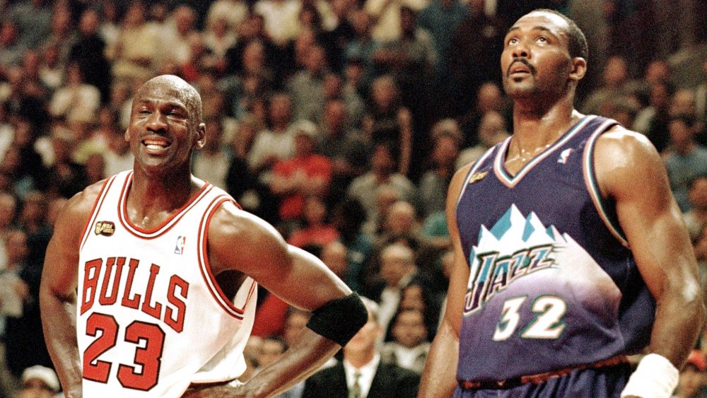 Michael Jordan and Karl Malone