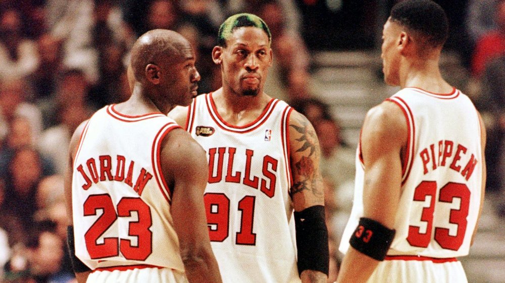 Michael Jordan, Dennis Rodman, Scottie Pippen