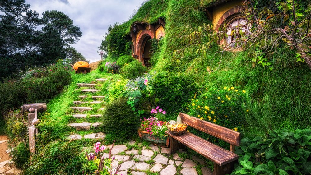 Hobbit house and garden