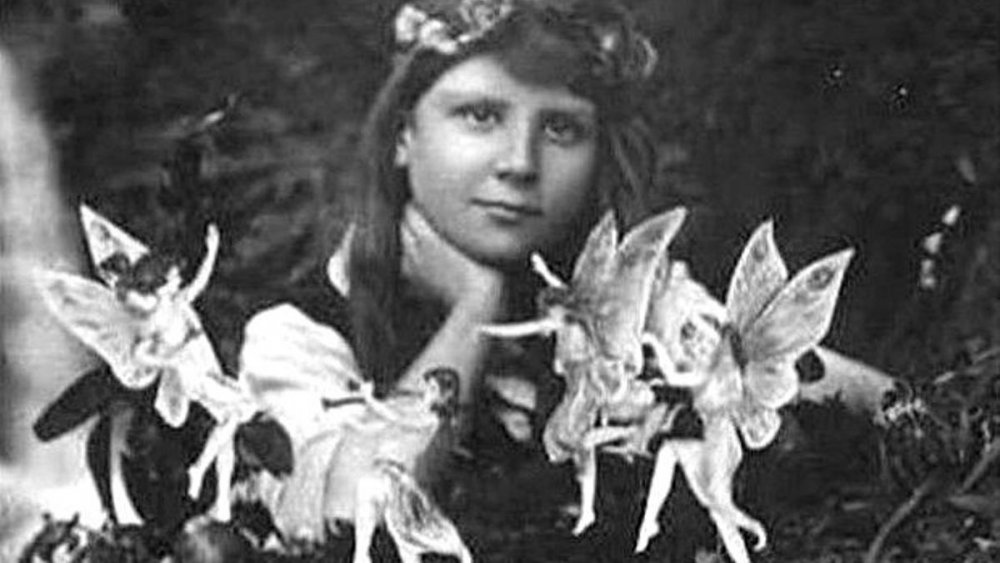 Frances Griffiths with fairies