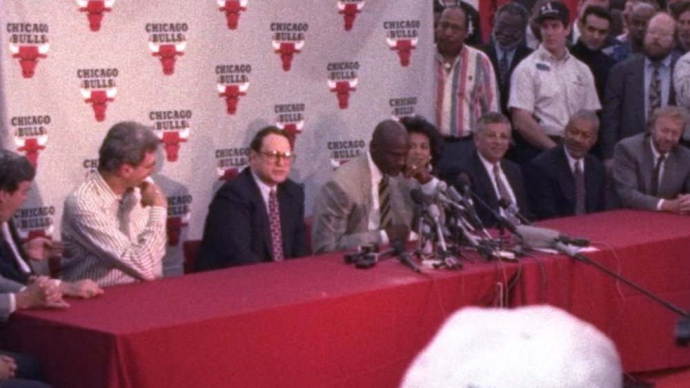 Michael Jordan Retirement Press Conference