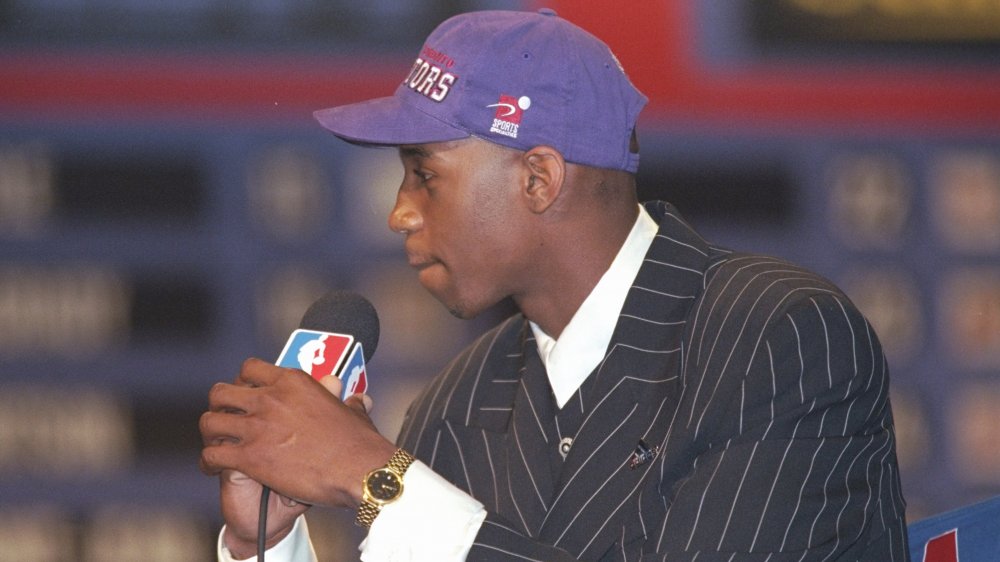 Tracy McGrady being drafted by the Raptors
