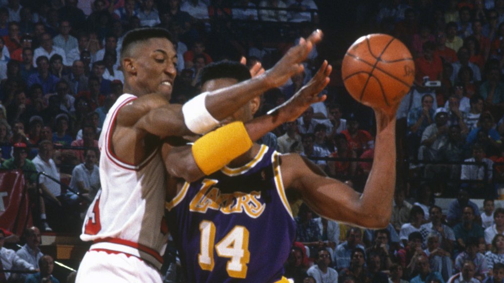 Scottie Pippen Defending in the NBA Finals