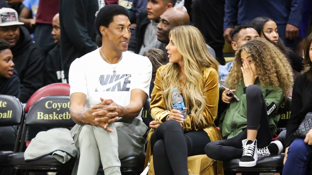 Scottie Pippen with his wife Larsa