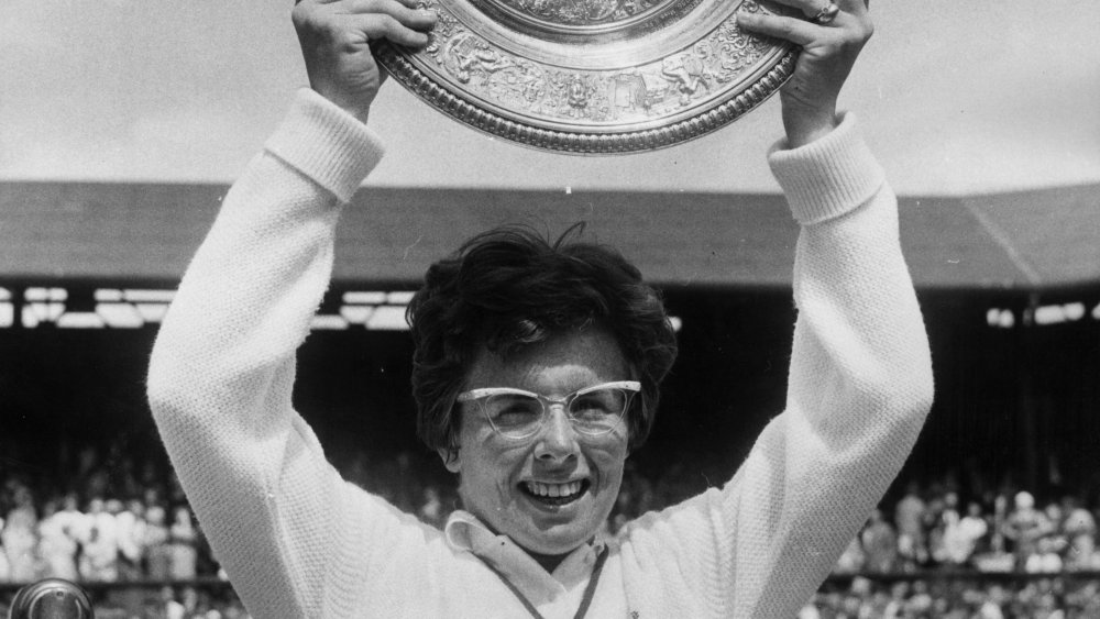 Billie Jean King wins Wimbledon title in 1966