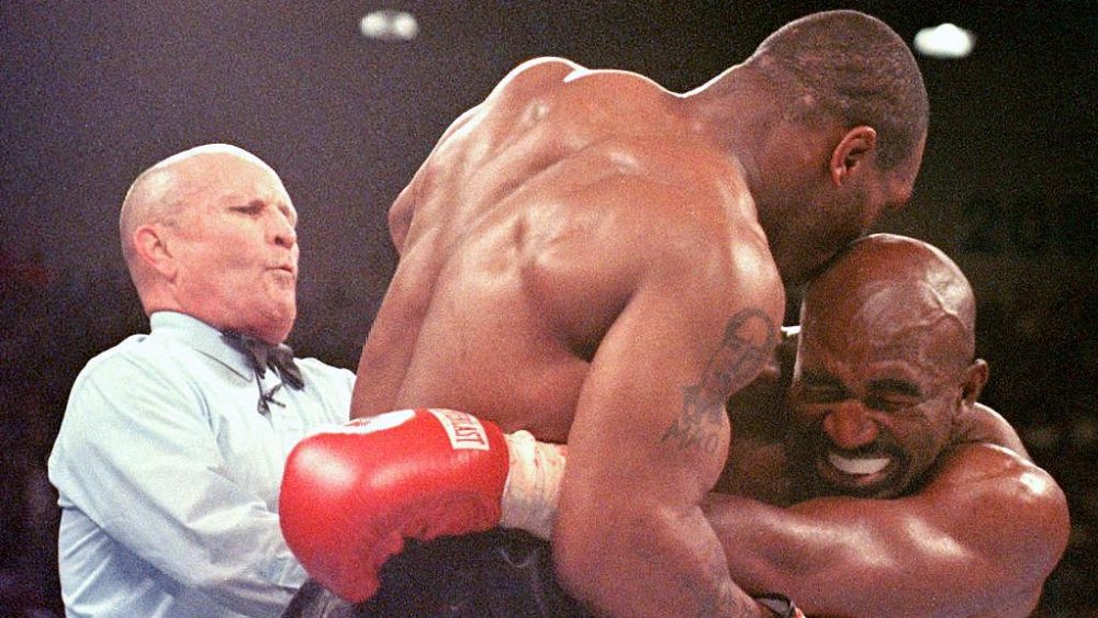 Evander Holyfield and Mike Tyson