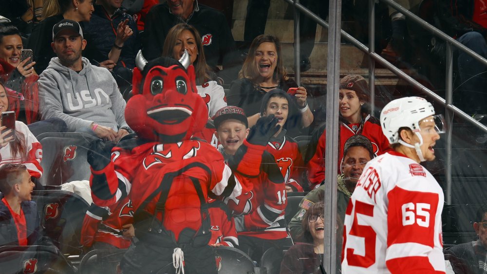 Jersey Devils mascot hockey