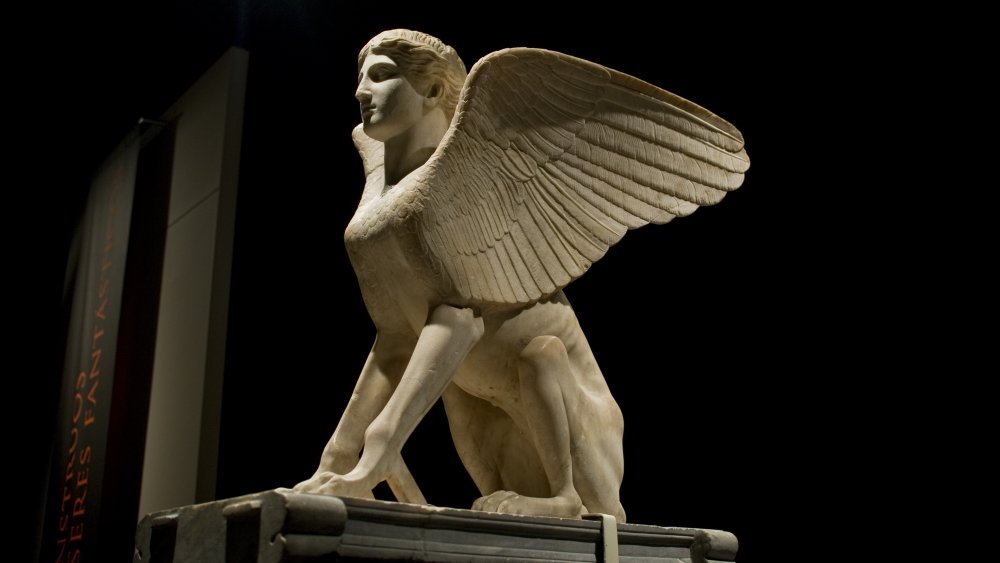 Greek marble Sphinx