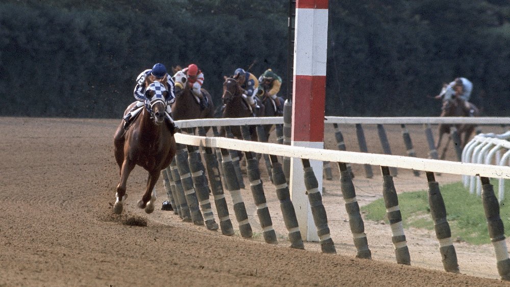 Secretariat winning the Belmont