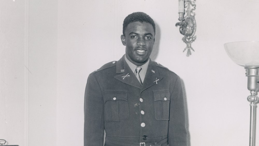 Jackie Robinson in Army uniform