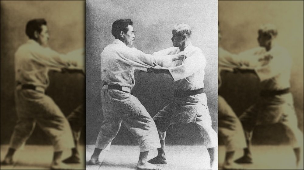 Jigoro Kano in action